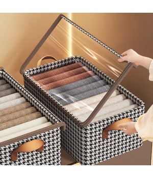 Closet Systems Organizers Clothes Pants Storage Magic Box Single-Tier Fabric Storage for Home Wardrobe Intimates Drawer Basket