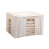 Tianshan Single-Tier Baina Box Cotton and Linen Steel Frame Storage for Clothes & Quilts for Wardrobe & Living Room