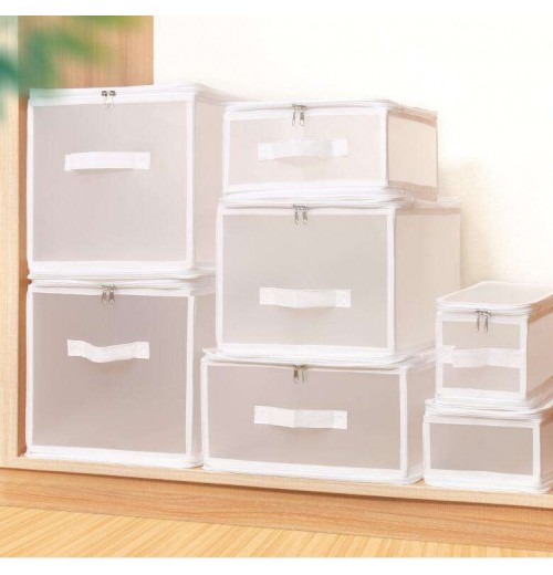 Clear Clothes Underwear Storage Box Bin Large Capacity Blanket Storage Containers Organizers for Comforters Bedding Clothing