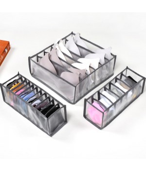 Multi-size Foldable Storage Boxes Underwear Closet Drawer Divider Closet Organizer Storage Box For Ties Socks Bra Bedroom