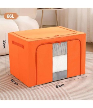 multipurpose folding storage box for clothes cloth steel frame folding fabric storage box