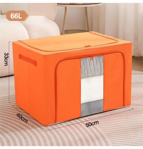 multipurpose folding storage box for clothes cloth steel frame folding fabric storage box