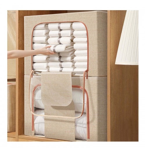 Waterproof fabric storage box for cloth cloths storage box folding oxford cloth steel frame storage box