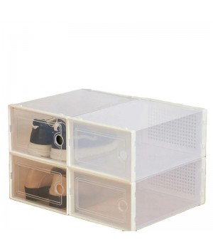 Plastic Storage Shoe Box Plastic Sneaker Stackable Storage Transparent Shoe Box Plastic Storage Box