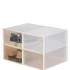 Plastic Storage Shoe Box Plastic Sneaker Stackable Storage Transparent Shoe Box Plastic Storage Box