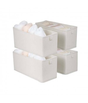 11 Inch Cloth Storage Cube Fabric Storage Box Cubes Organizer Baskets with Dual Handles for Home Organizer Set of 3