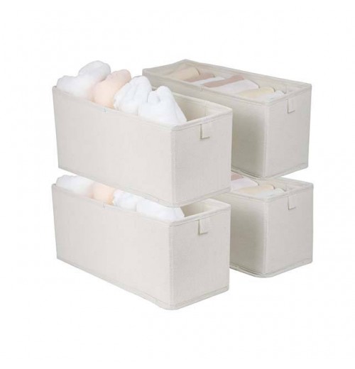 11 Inch Cloth Storage Cube Fabric Storage Box Cubes Organizer Baskets with Dual Handles for Home Organizer Set of 3