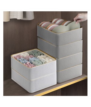 Multifunctional Leather Bedroom Wardrobe Underwear Bra Socks Storage Box Coffee Table Organizer Magazine Sundries Storage Boxes